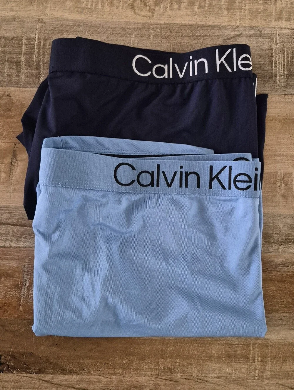 Calvin Klein Boxer Brief Set in Dark Blue and Light Blue XL